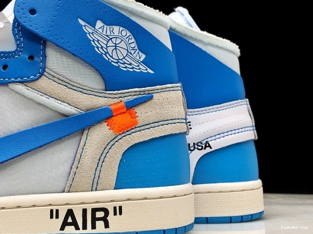 Air Blue UNC Powder 1 Jordan Off-White AQ0818-148 0702